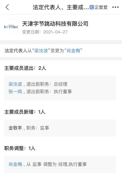 張一鳴與梁汝波退出天津字節(jié)跳動(dòng)科技，技術(shù)開(kāi)發(fā)的接力棒將如何傳遞？